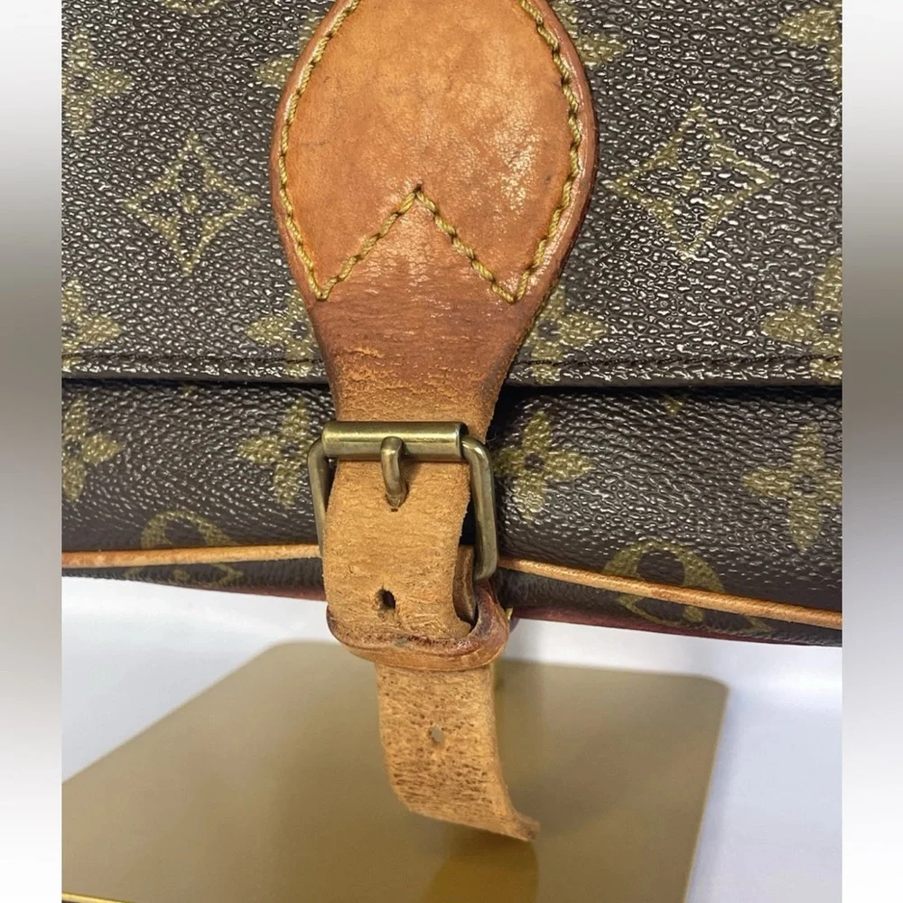 LOUIS VUITTON Cartouchiere GM VTG Monogram Crossbody Shoulder Bag Vintage - Picture 11 of 16